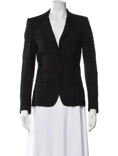 Pre-owned Missoni Patterned Blazer In Black