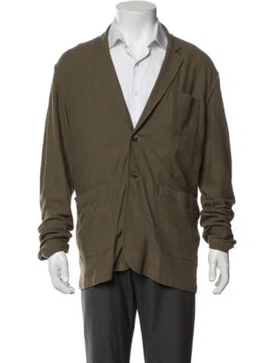 Pre-owned Missoni Patterned Blazer In Green