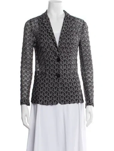 Pre-owned Missoni Patterned Blazer In Multi