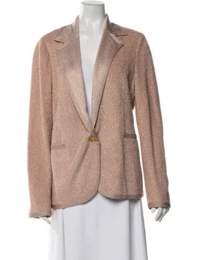 Pre-owned Missoni Patterned Blazer In Neutrals