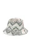 Missoni Patterned Bucket Hat In Gray