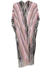 Missoni Open-knit Zigzag Cape In Multicolor