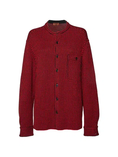 Pre-owned Missoni Patterned Cardigan In Red