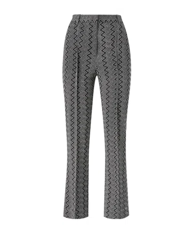 Missoni Patterned Casual Pants In Gray