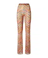 Missoni Gerade Hose Aus Bedrucktem Tüll In Orange