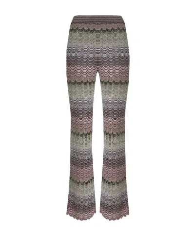 Missoni Patterned Casual Pants In Multi-color