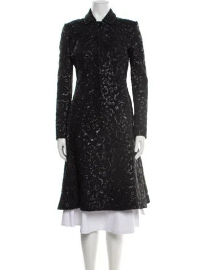 Pre-owned Missoni Patterned Coat In Black