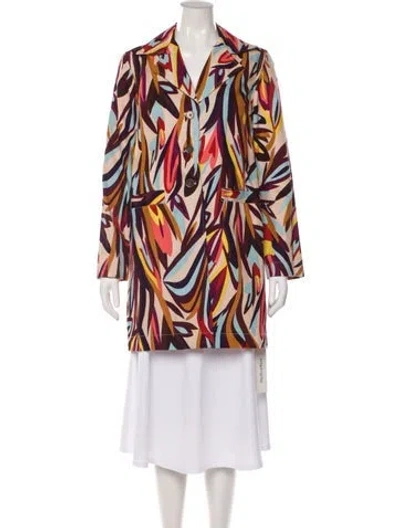Pre-owned Missoni Patterned Coat In Multi