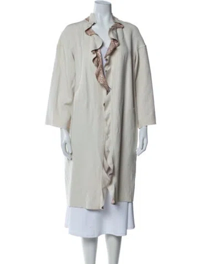Pre-owned Missoni Patterned Coat In Neutral
