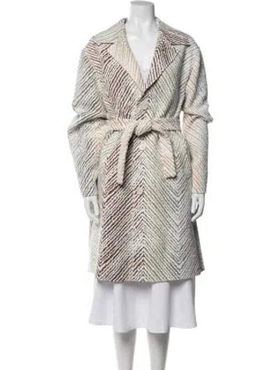 Pre-owned Missoni Patterned Coat W/ Tags In Multicolor