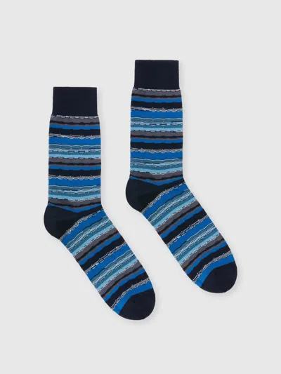Missoni Patterned Cotton Blend Socks In Multicoloured