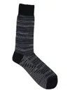 Missoni Multicolored Mid-calf Knit Socks In Black