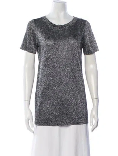 Pre-owned Missoni Patterned Crew Neck T-shirt In Gray