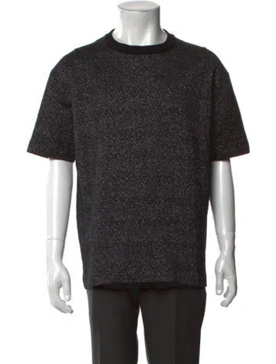 Pre-owned Missoni Patterned Crew Neck T-shirt In Grey/purple