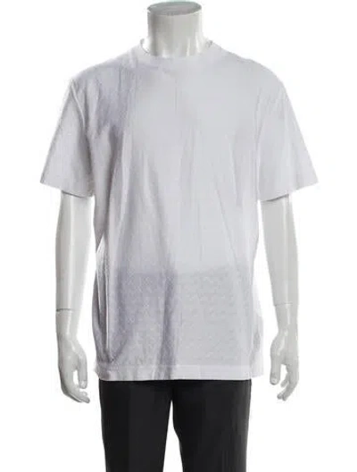 Pre-owned Missoni Patterned Crew Neck T-shirt In White