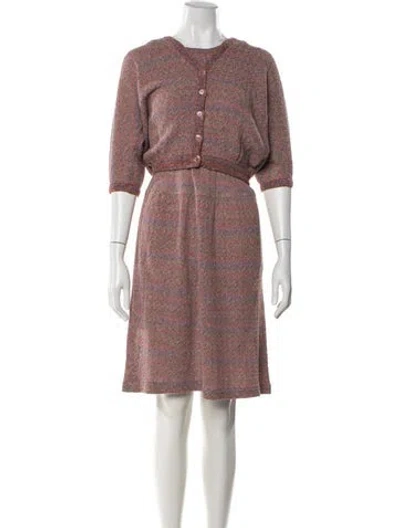 Pre-owned Missoni Patterned Dress Set In Orange