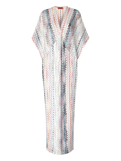 Missoni Patterned Dress In White