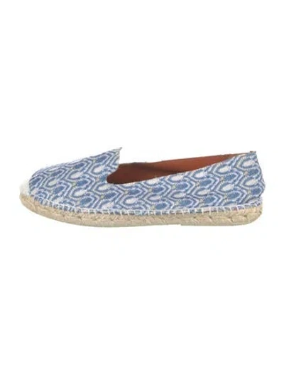 Pre-owned Missoni Patterned Espadrilles In Blue
