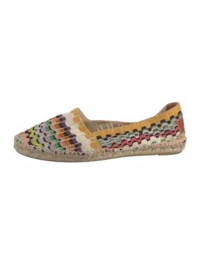 Pre-owned Missoni Patterned Espadrilles In Neutrals