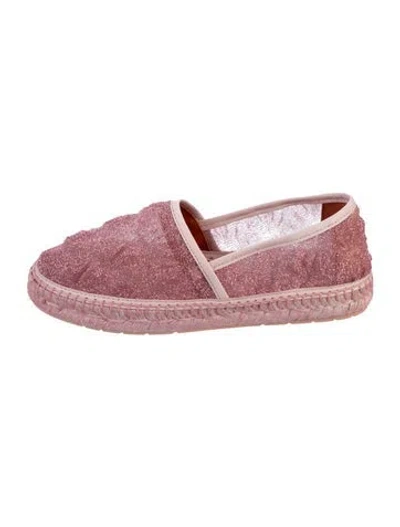 Pre-owned Missoni Patterned Espadrilles In Pink