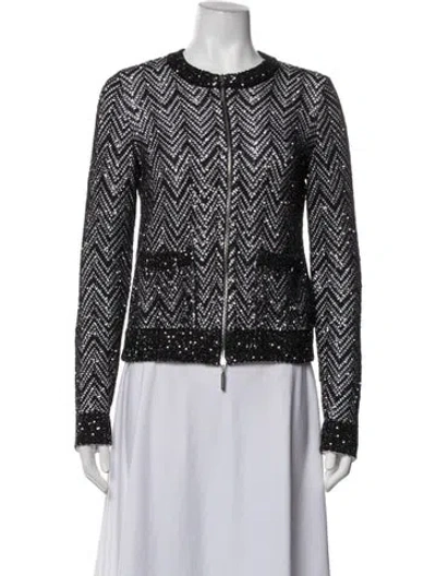 Pre-owned Missoni Patterned Evening Jacket In Black