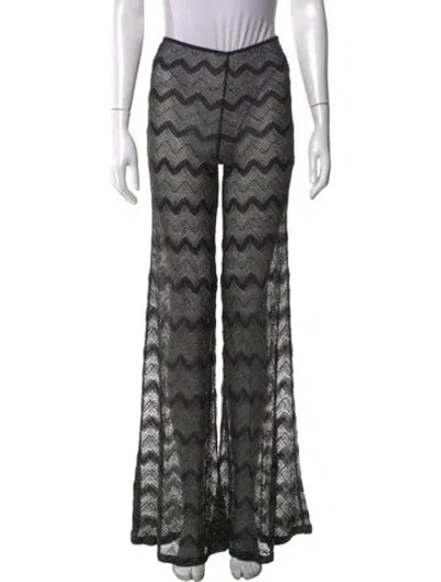 Pre-owned Missoni Patterned Flared Pants In Multi