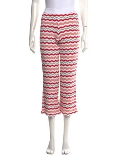 Pre-owned Missoni Patterned Flared Pants In Multicolor