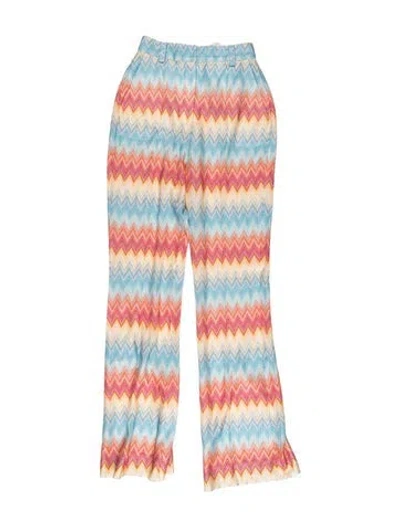 Pre-owned Missoni Patterned Flared Pants W/ Tags In Multi