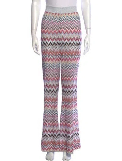 Pre-owned Missoni Patterned Flared Pants W/ Tags In Multicolor