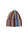 Missoni Zigzag Patterned Knitted Hat In Multi