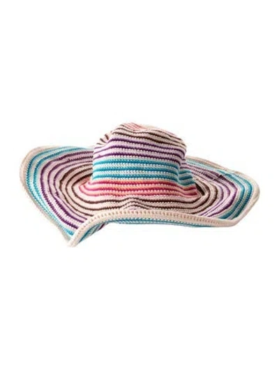 Pre-owned Missoni Patterned Hat In Neutrals