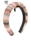 Missoni Patterned Headband In Brown