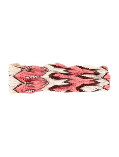 Pre-owned Missoni Patterned Headband In Multi