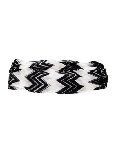 Pre-owned Missoni Patterned Headband In Multi