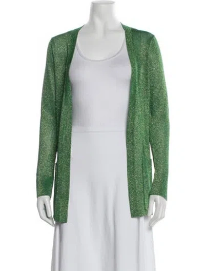 Pre-owned Missoni Patterned Jacket In Green