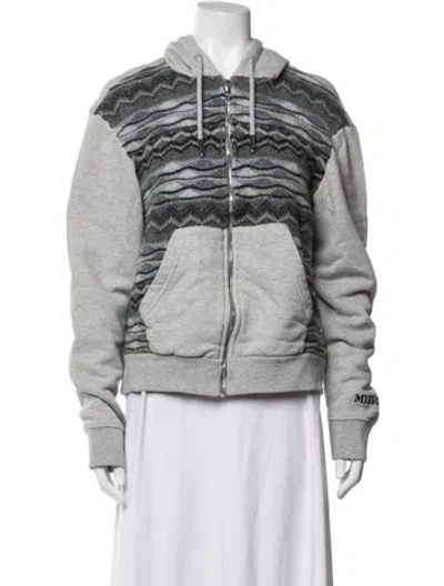 Pre-owned Missoni Patterned Jacket In Grey