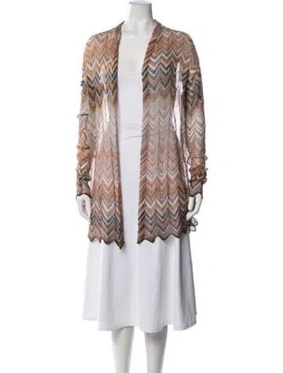 Pre-owned Missoni Patterned Jacket In Metallic/neutrals