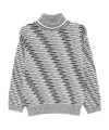 Missoni Patterned-jacquard Jumper In Gray