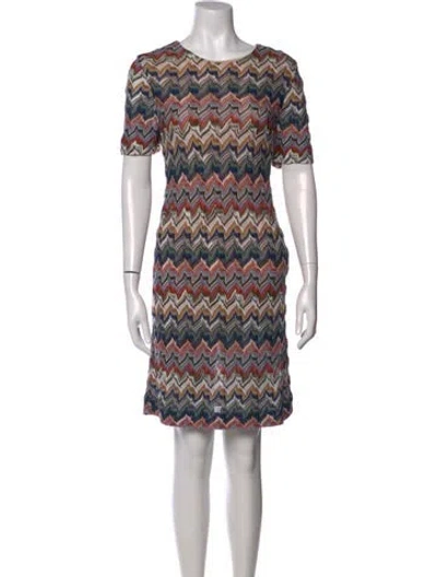 Pre-owned Missoni Patterned Knee-length Dress
