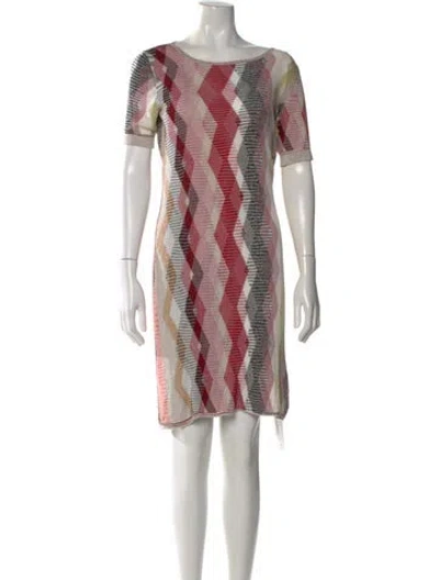Pre-owned Missoni Patterned Knee-length Dress In Multi