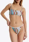 Missoni Multicolor Light Blue Beach Bikini Set In Multicolor