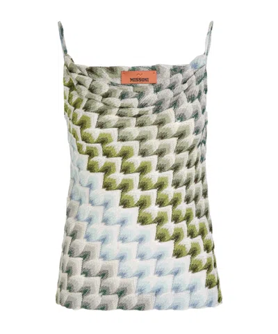 Missoni Patterned Lace Top In Multi