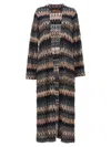 Missoni Patterned Long Cardigan In Multicolor