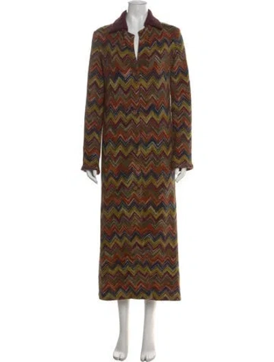 Pre-owned Missoni Patterned Long Dress In Multi