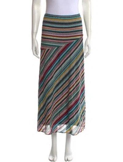 Pre-owned Missoni Patterned Long Skirt