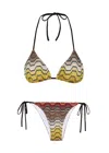 Missoni Patterned Metallic-knit Bikini In Multi