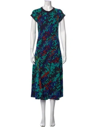 Pre-owned Missoni Patterned Midi Length Dress In Multi