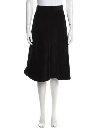 Pre-owned Missoni Patterned Midi Length Skirt In Black