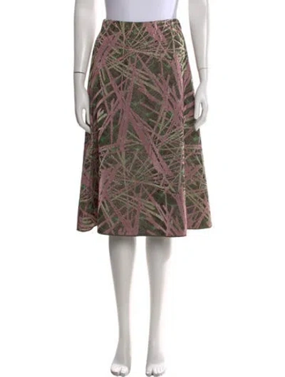 Pre-owned Missoni Patterned Midi Length Skirt In Multi