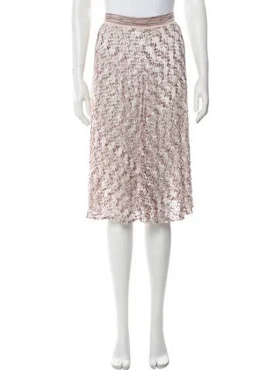 Pre-owned Missoni Patterned Midi Length Skirt W/ Tags In Neutrals